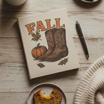 Fall PNG, Western Boots Autumn Design - 300 DPI Design for T-Shirt