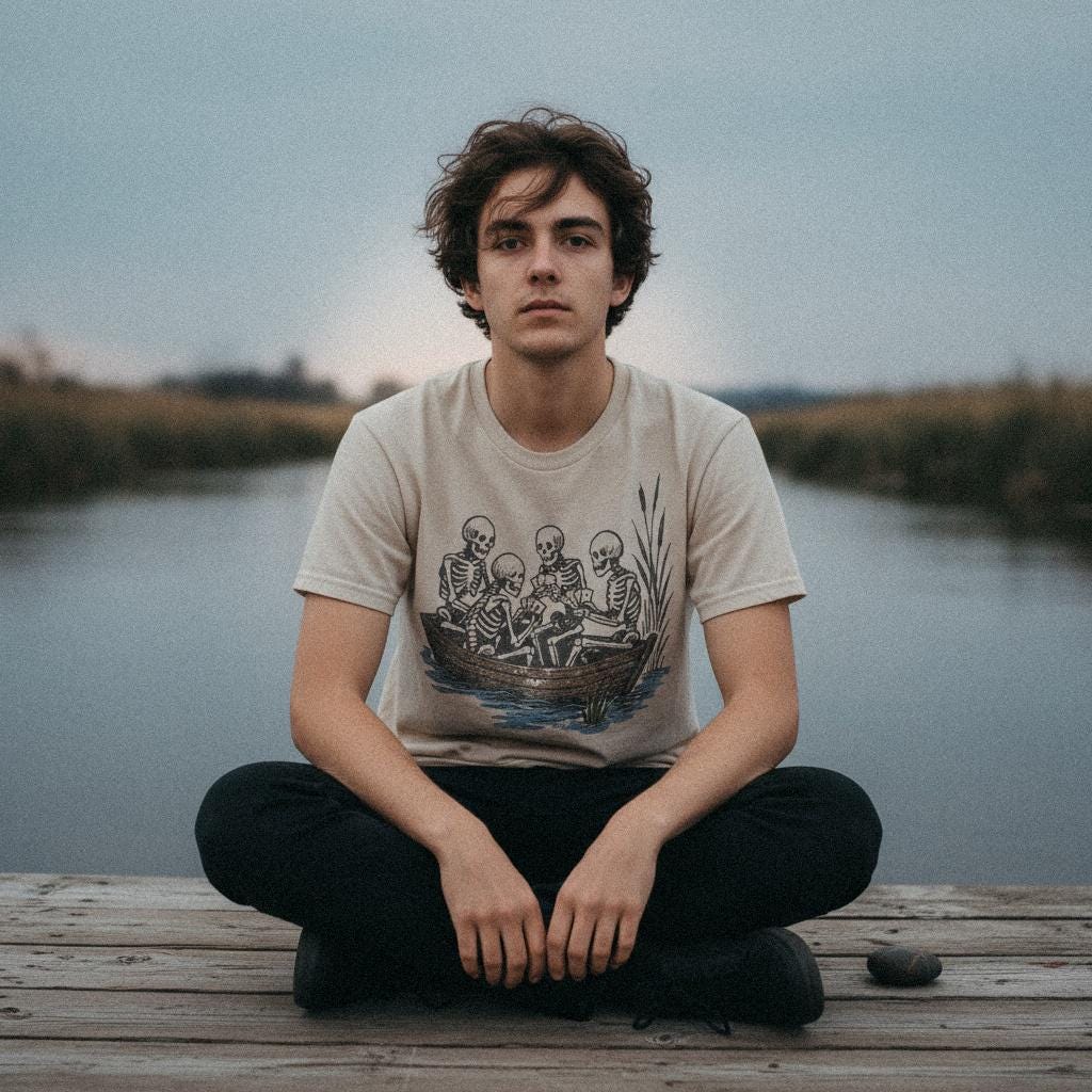 Skeletons Playing Cards PNG, Funny Poker Skeleton Art - 300 DPI Design