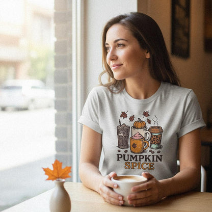 Pumpkin Spice PNG, Fall Coffee Clipart - 300 DPI Design for T-Shirt