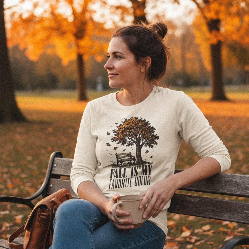 Fall Is My Favorite Color PNG, Autumn Tree Digital Download - 300 DPI