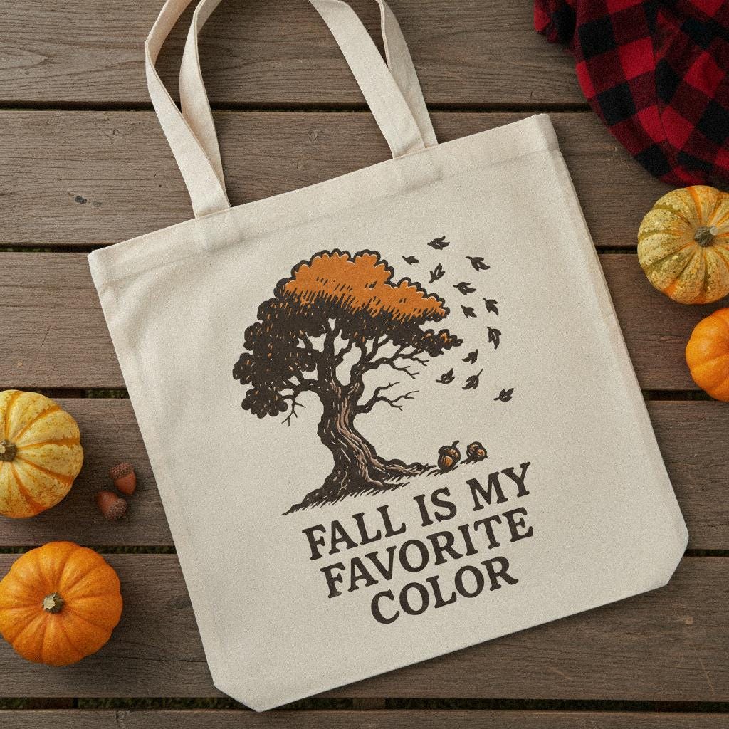 Fall Is My Favorite Color PNG, Autumn Tree Clipart - 300 DPI Design for