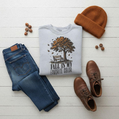 Fall Is My Favorite Color PNG, Autumn Tree Digital Download - 300 DPI