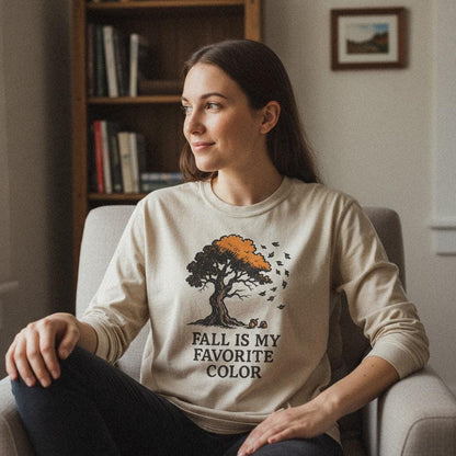 Fall Is My Favorite Color PNG, Autumn Tree Clipart - 300 DPI Design for