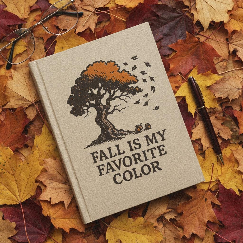 Fall Is My Favorite Color PNG, Autumn Tree Clipart - 300 DPI Design for