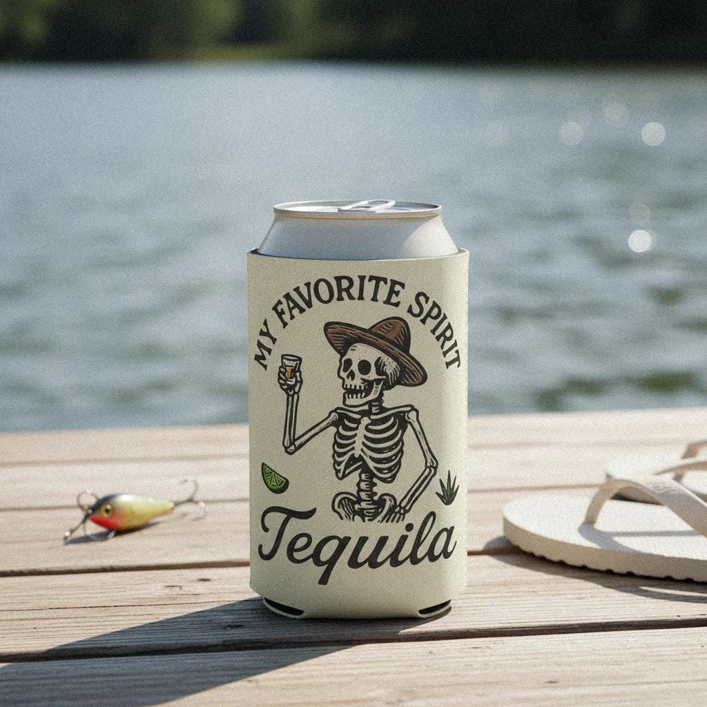 My Favorite Spirit Tequila PNG, Funny Skeleton Tequila Shirt - 300 DPI