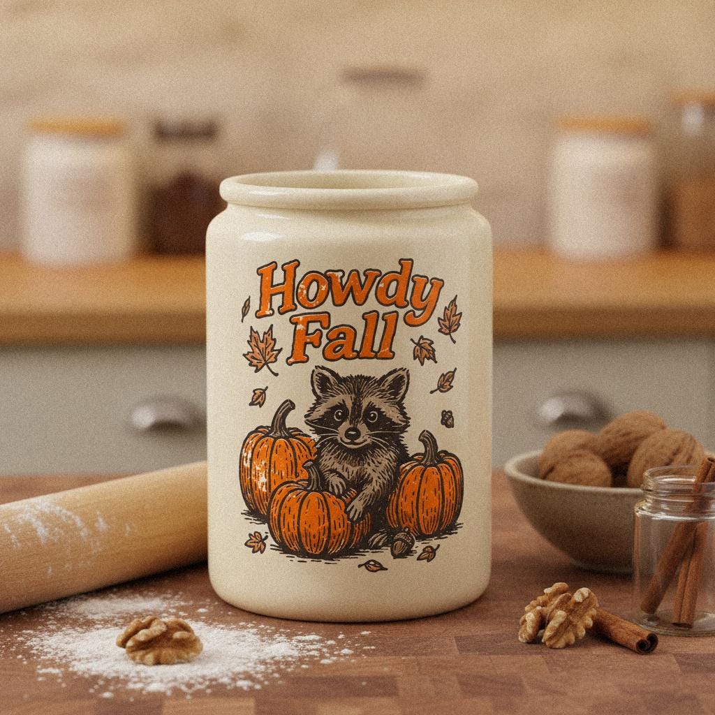 Howdy Fall PNG, Cute Raccoon Autumn Shirt - 300 DPI Design for T-Shirt