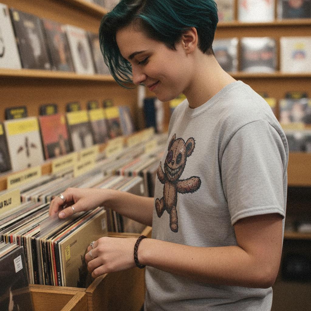 Creepy Teddy Bear Digital Download, Horror Cute Shirt - 300 DPI Design