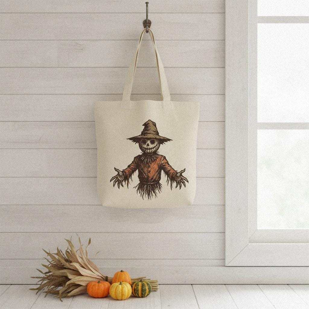 Creepy Scarecrow Halloween Art, Printable Shirt - 300 DPI Design for