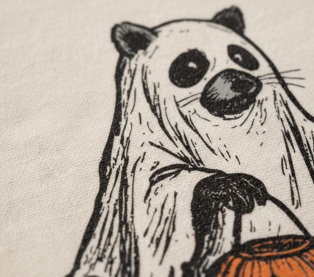 Trick Or Treat PNG, Halloween Raccoon Digital Download - 300 DPI Design