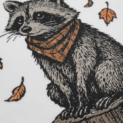 Autumn Raccoon PNG, Woodland Animal Digital Download - 300 DPI Design for