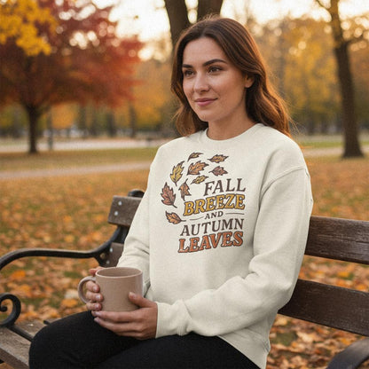 Fall Breeze And Autumn Leaves PNG, Autumn Shirt Design - 300 DPI Design