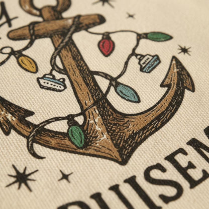 Merry Cruisemas PNG, Nautical Christmas Digital Download - 300 DPI Design