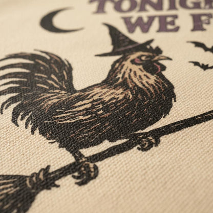 Tonight We Fly PNG, Witch Rooster Art - 300 DPI Design for T-Shirt