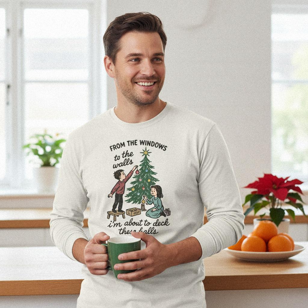 From The Windows To The Walls Deck These Halls PNG, Christmas Shirt