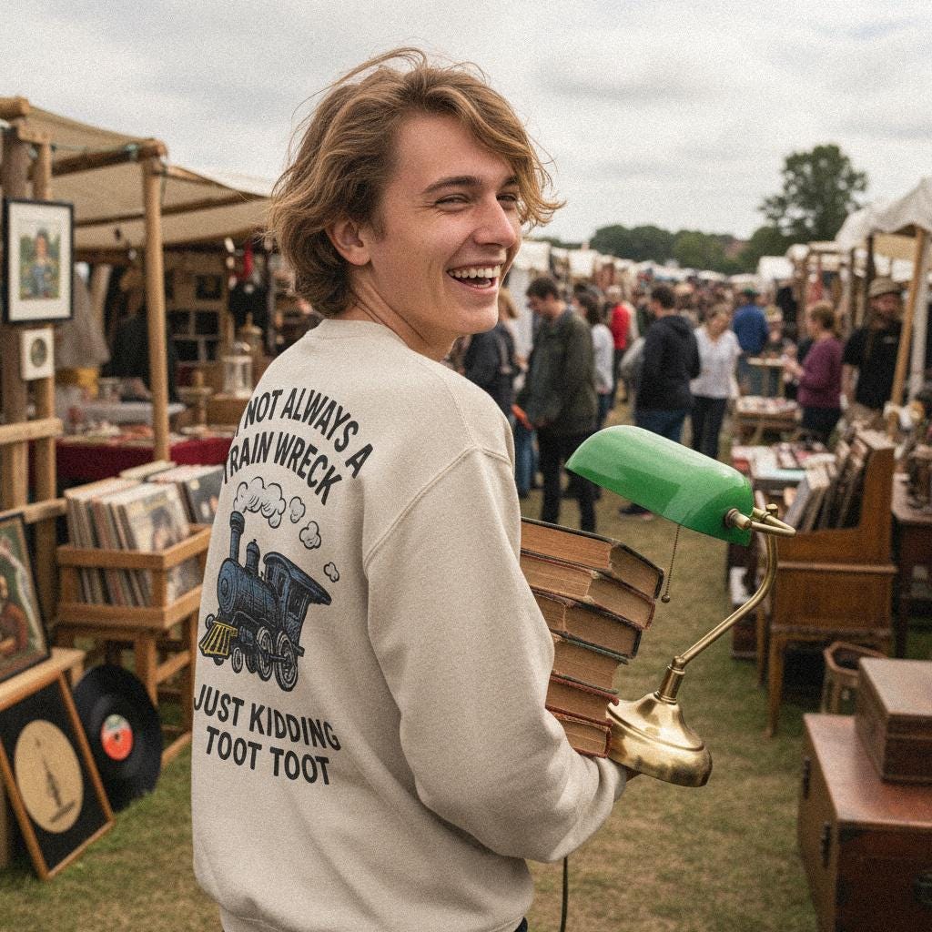 I'm Not Always a Train Wreck PNG, Just Kidding Toot Toot - 300 DPI Design