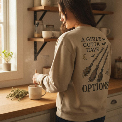 A Girl's Gotta Have Options PNG, Witch Brooms Halloween Shirt - 300 DPI