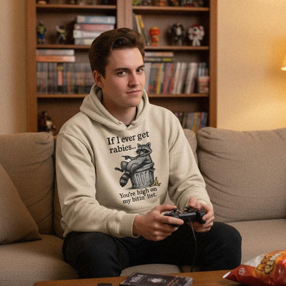 If I Ever Get Rabies You're High On My Bitin' List PNG, Funny Raccoon