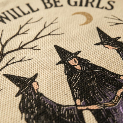 Girls Will Be Girls PNG, Witch Cauldron Digital Download - 300 DPI Design