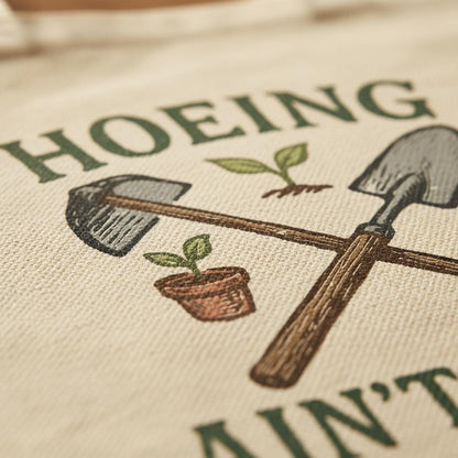 Hoeing Ain’t Easy PNG, Funny Gardener Shirt - 300 DPI Design for T-Shirt