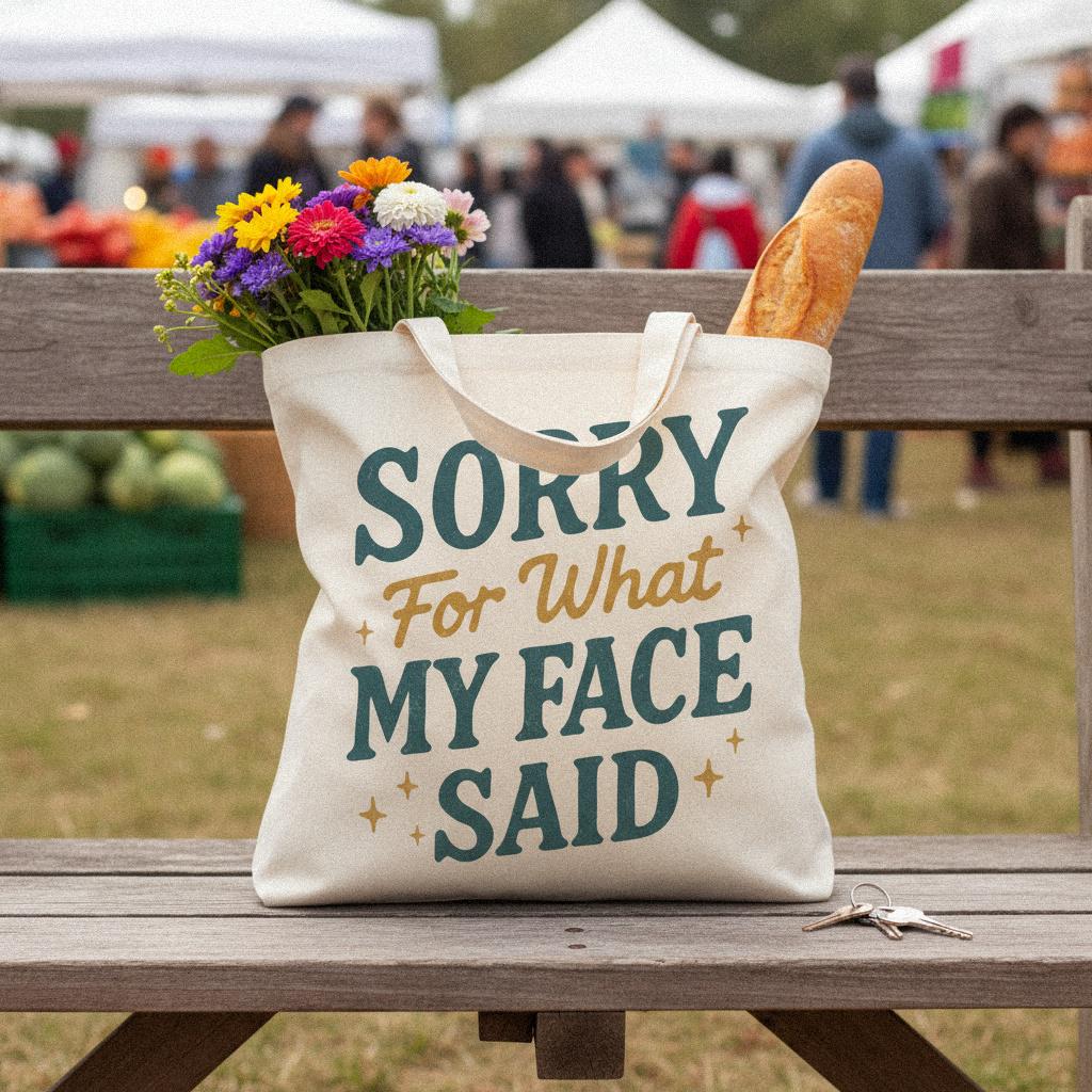 Sorry For What My Face Said PNG, Funny Sarcastic Quote Shirt - 300 DPI