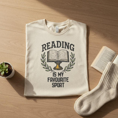 Reading Is My Favourite Sport PNG, Digital Download - 300 DPI Design for