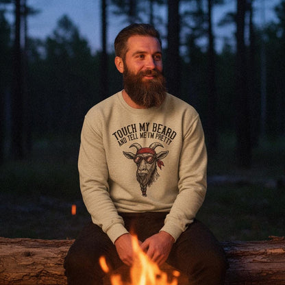 Touch My Beard And Tell Me I'm Pretty PNG, Goat Digital Download - 300