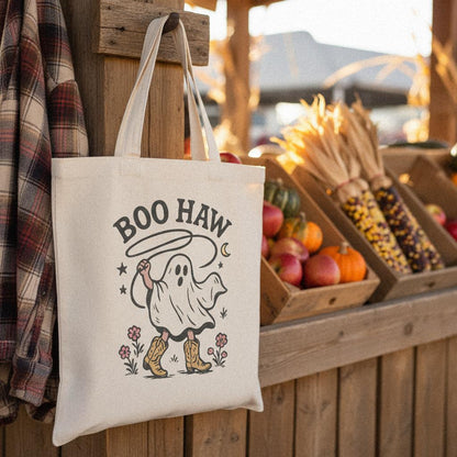 Boo Haw PNG, Ghost Western Cowboy Print - 300 DPI Design for T-Shirt