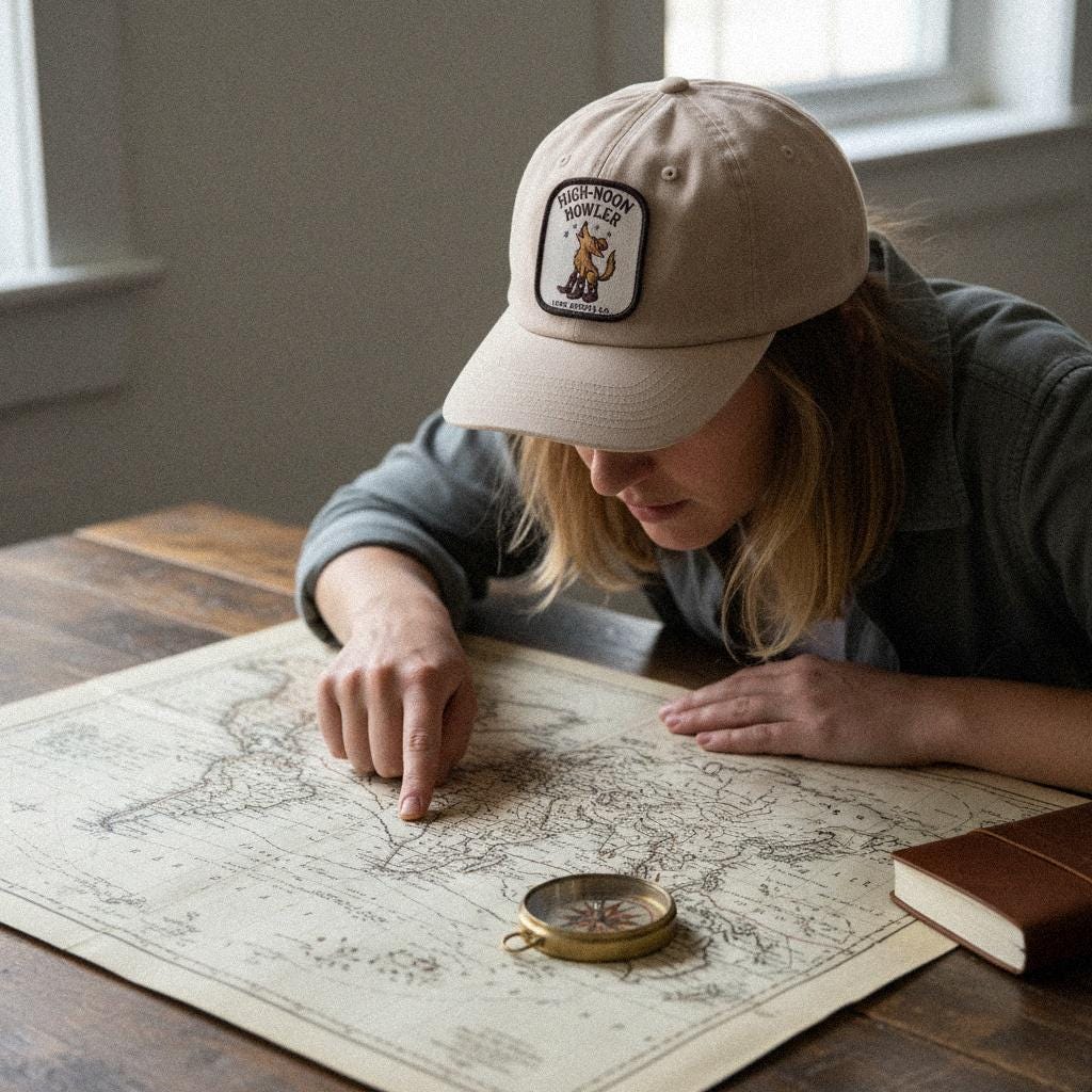 High-Noon Howler PNG, Lone Coyote Co Digital Download - 300 DPI Design