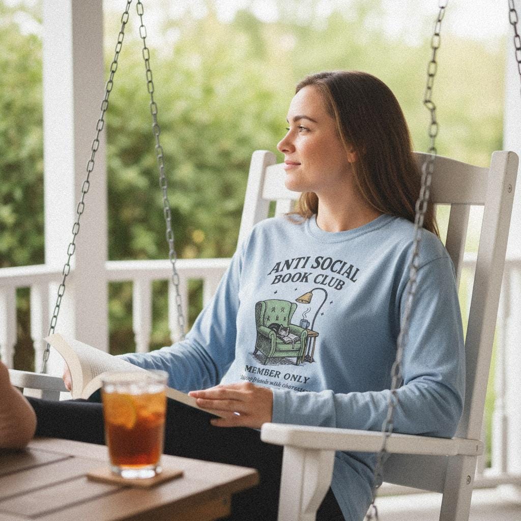 Anti Social Book Club PNG, Member Only Printable - 300 DPI Design for