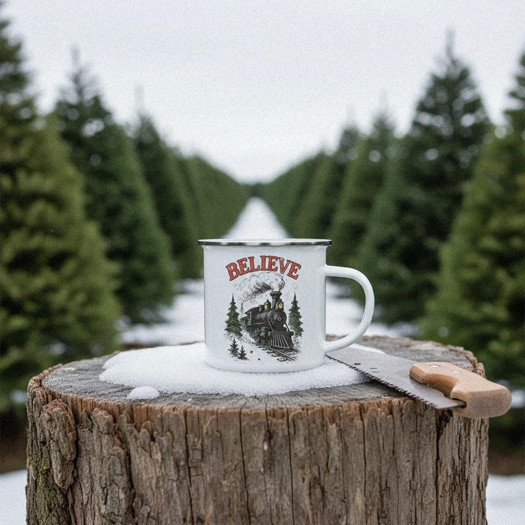 Believe PNG, Vintage Steam Train Clipart - 300 DPI Design for T-Shirt