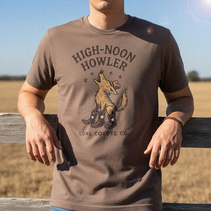 High-Noon Howler PNG, Lone Coyote Co Digital Download - 300 DPI Design