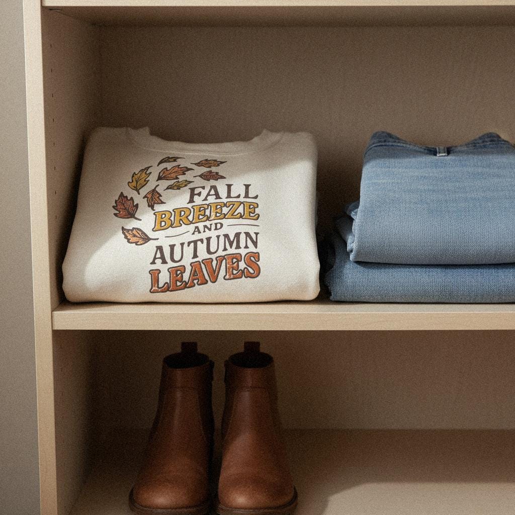 Fall Breeze And Autumn Leaves PNG, Autumn Shirt Design - 300 DPI Design