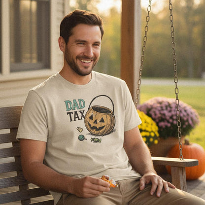 Dad Tax PNG, Funny Halloween Candy Bucket Shirt - 300 DPI Design for