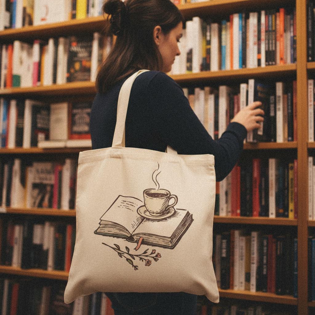 Open Book And Coffee PNG, Cozy Reading Digital Download - 300 DPI Design