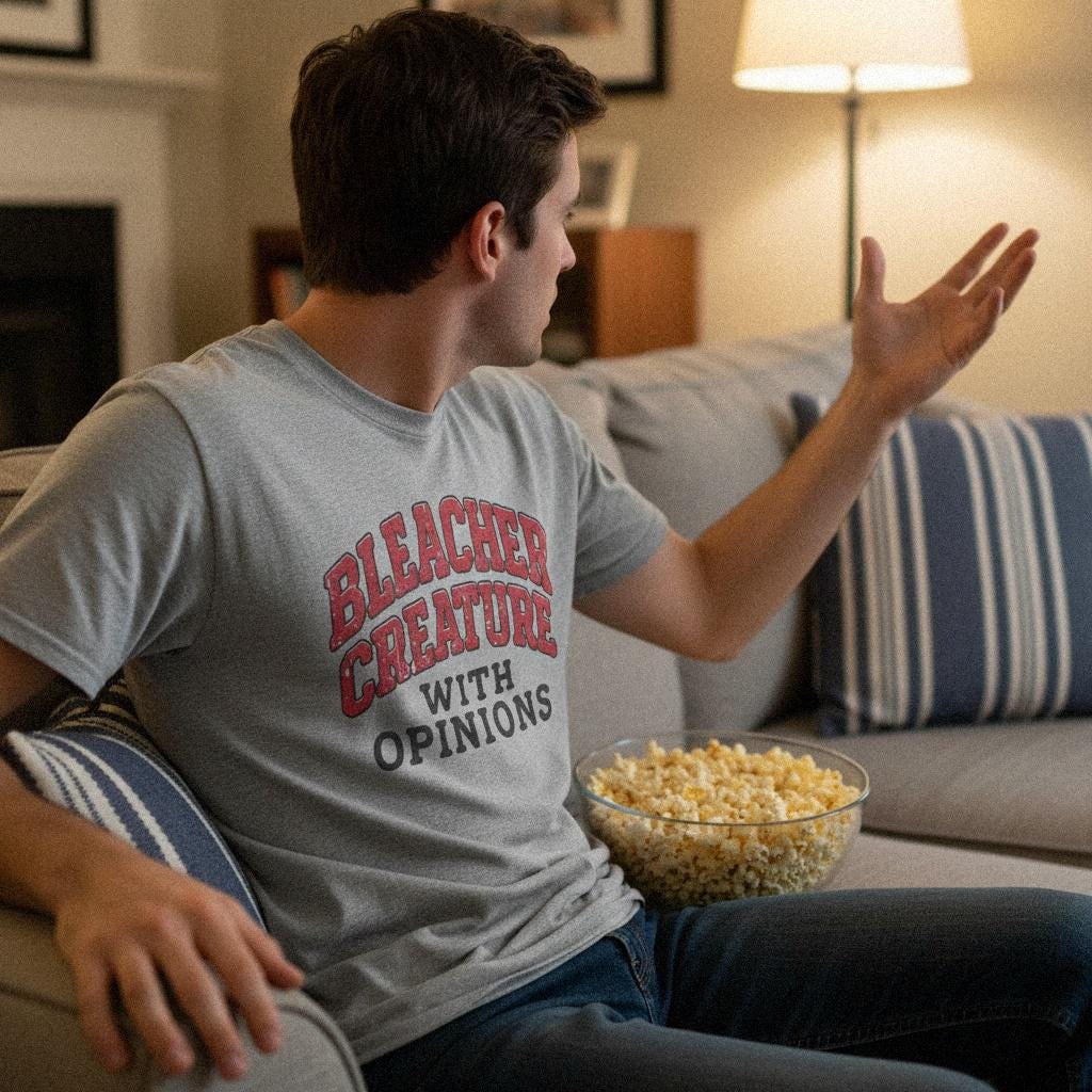 Bleacher Creature With Opinions PNG Shirt, Sports Fan Digital Download -