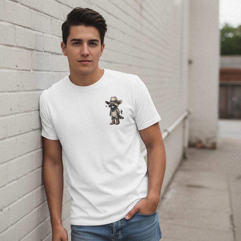 Cowboy Raccoon PNG, Cute Western Animal Design - 300 DPI Design for T-Shirt
