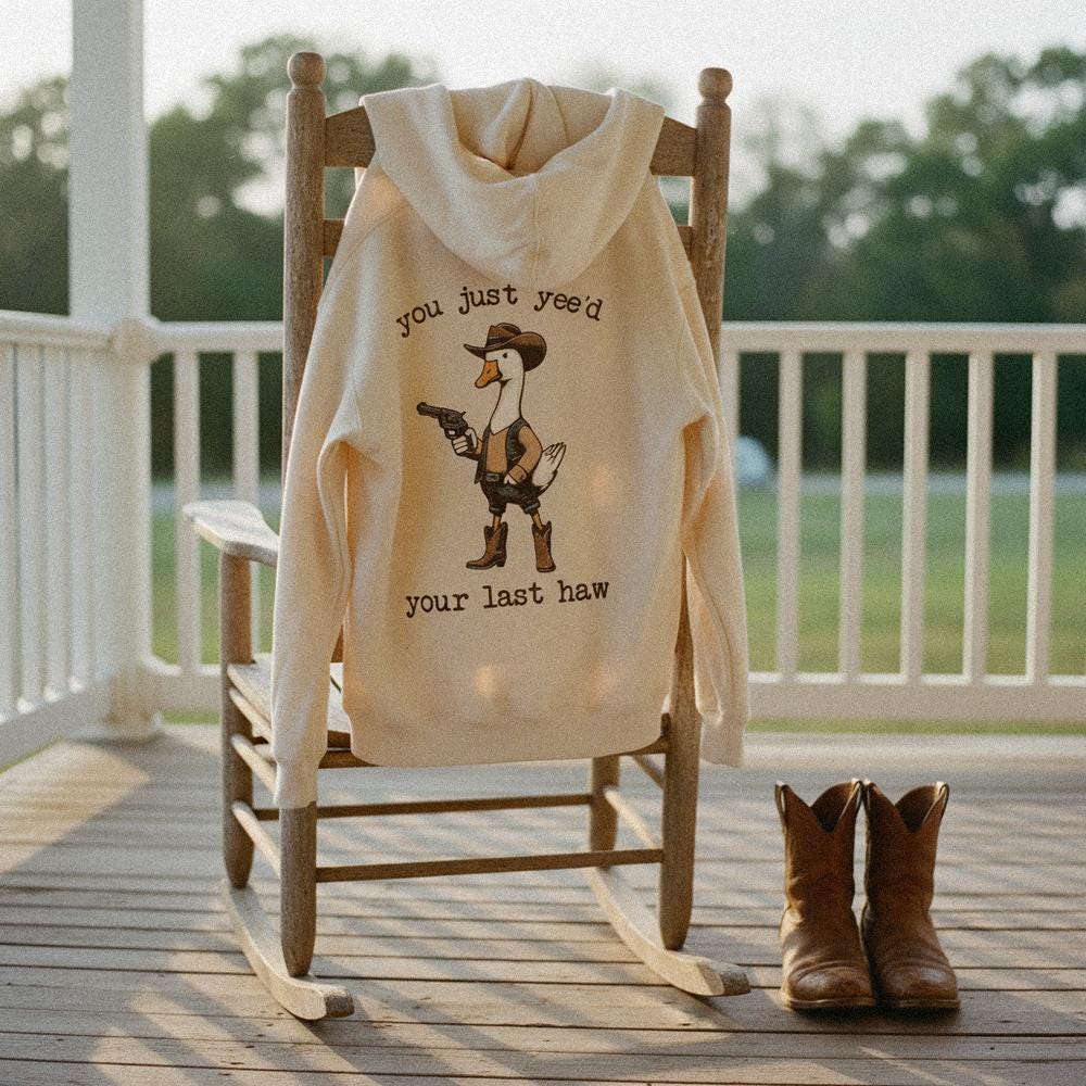 You Just Yee’d Your Last Haw PNG, Funny Cowboy Goose Digital Download -