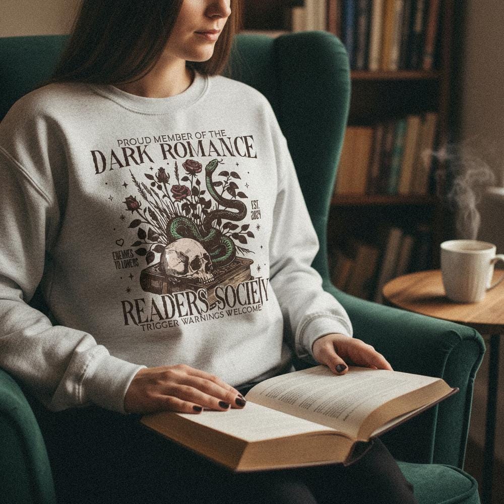 Proud Member Of The Dark Romance Readers Society PNG, Enemies To Lovers