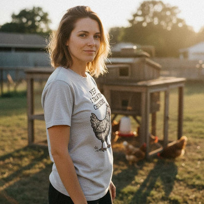 Yep I Talk To Chickens PNG, Funny Chicken Lover Shirt - 300 DPI Design