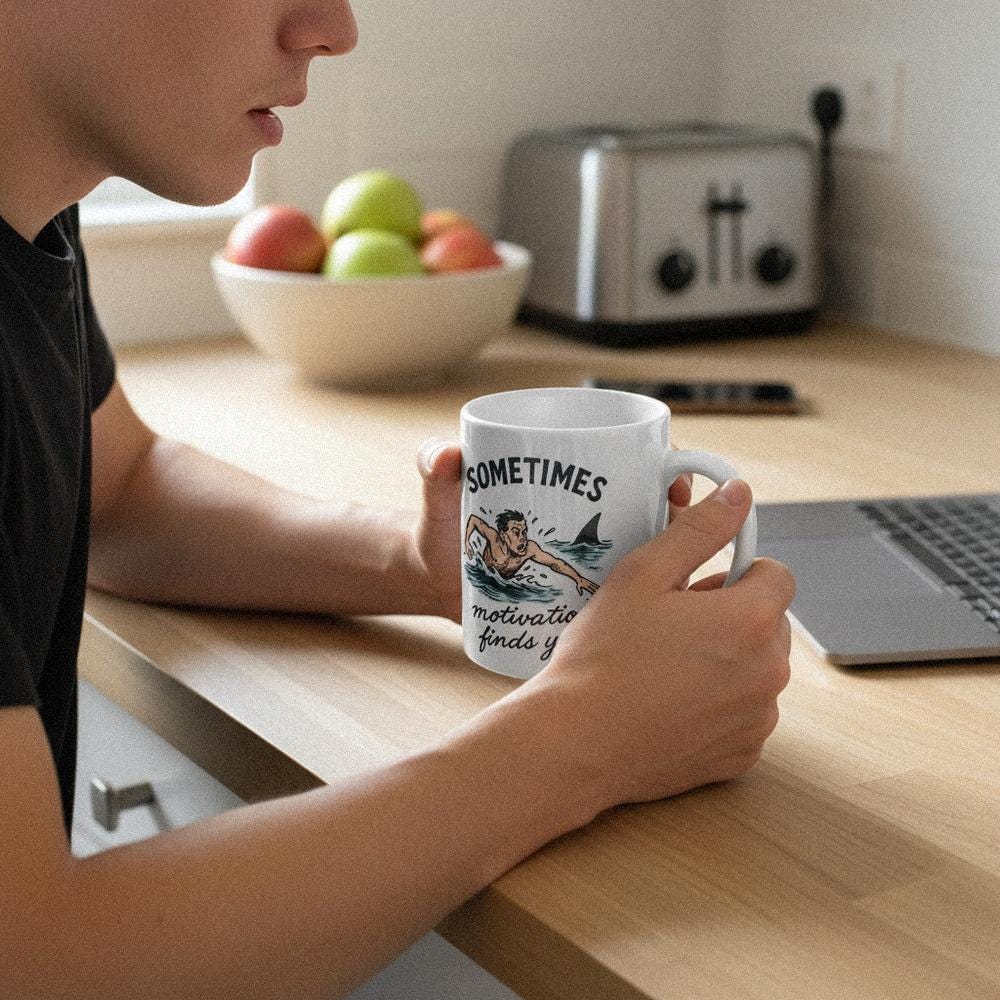 Sometimes Motivation Finds You PNG, Inspirational Digital Download Shirt