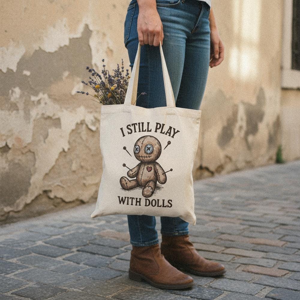 I Still Play With Dolls PNG, Voodoo Doll Clipart - 300 DPI Design for