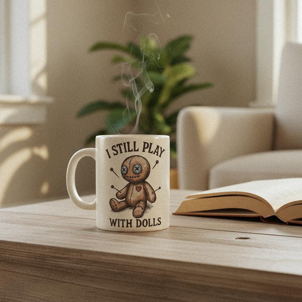 I Still Play With Dolls PNG, Voodoo Doll Clipart - 300 DPI Design for