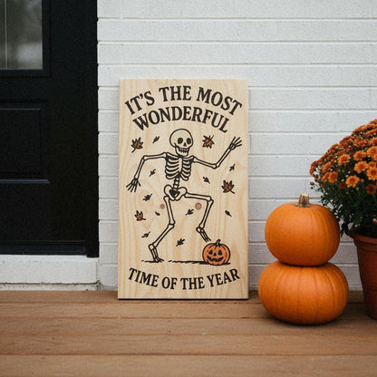 It's The Most Wonderful Time Of The Year PNG, Dancing Skeleton - 300 DPI