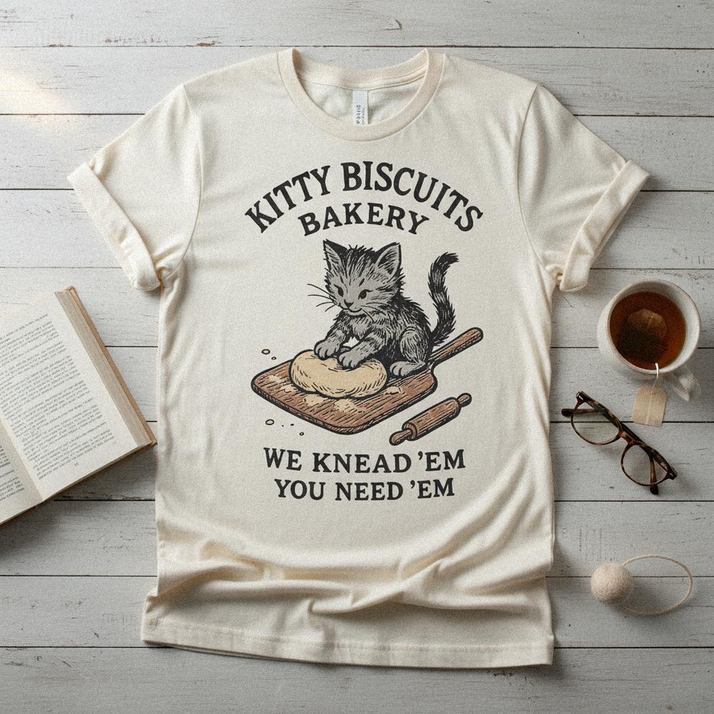 Kitty Biscuits Bakery PNG, Cute Cat Making Biscuits - 300 DPI Design for