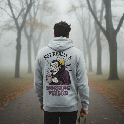 Not Really a Morning Person PNG, Vampire Coffee Lover Digital Art - 300