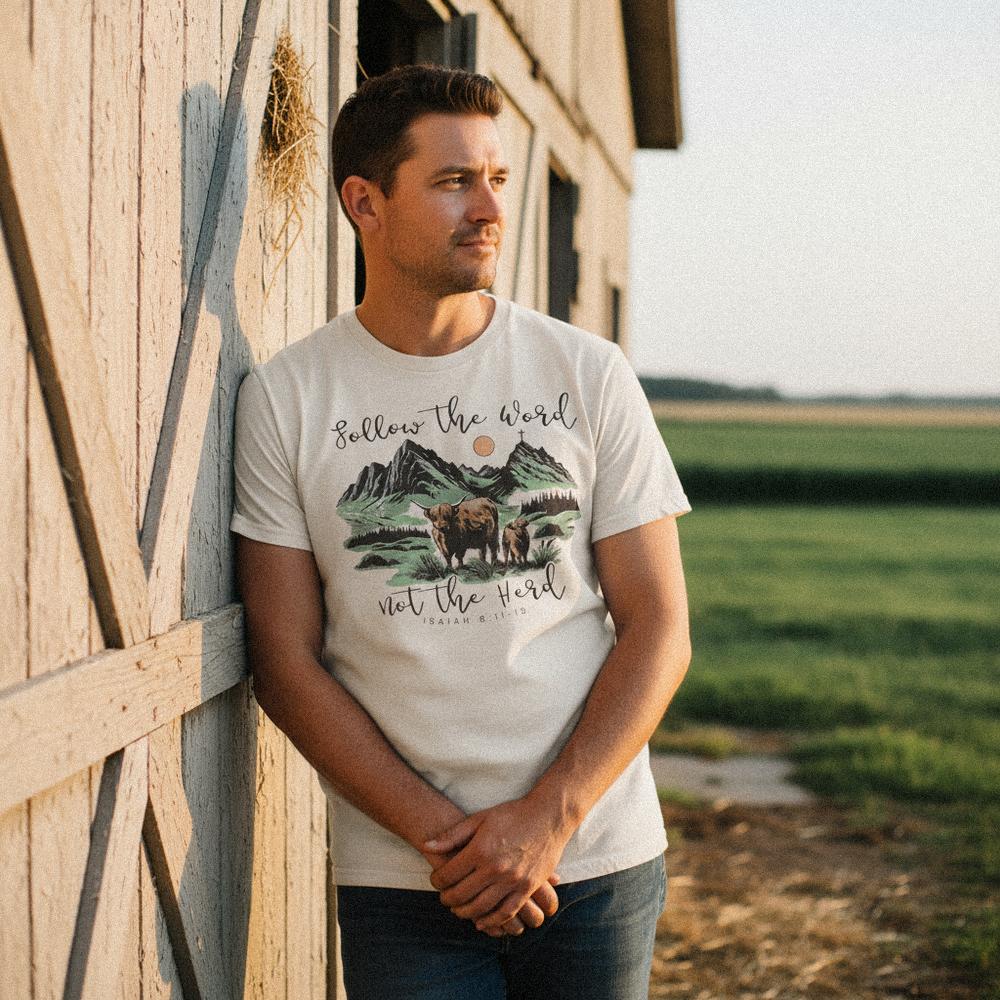 Follow The Word PNG, Not The Herd Shirt - 300 DPI Design for T-Shirt