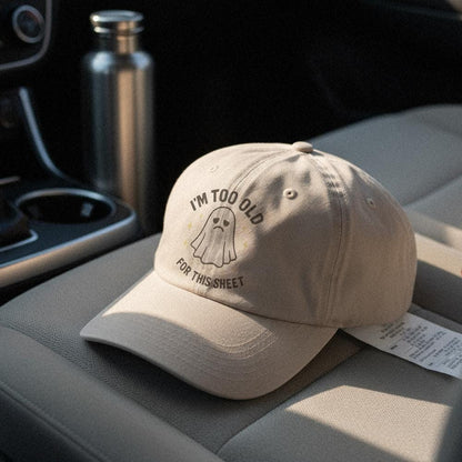 I'm Too Old For This Sheet PNG, Funny Ghost Halloween Shirt - 300 DPI