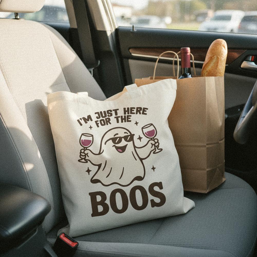 I'm Just Here For The Boos PNG, Funny Ghost Halloween Shirt - 300 DPI