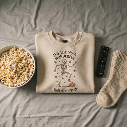 It's The Most Wonderful Time Of The Year PNG, Dancing Skeleton - 300 DPI