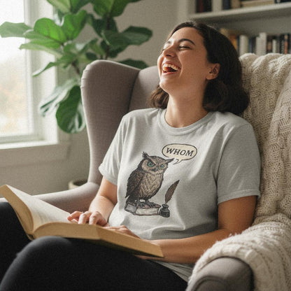 Whom Owl PNG, Funny Grammar Shirt - 300 DPI Design for T-Shirt